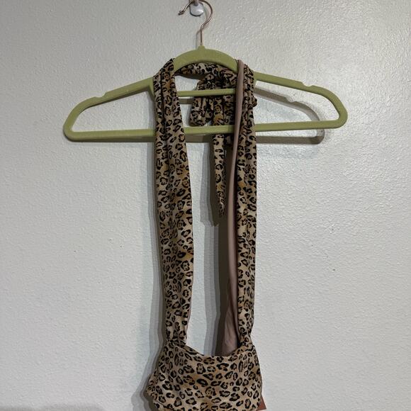 PQ Swim Tan Leopard Alex One Piece Sz S NWT - Picture 3 of 15